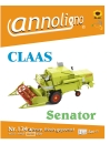 CLAAS Mähdrescher Senator Bild- Bedienungsanleitung & Wartungsanleitung - annoligno 134 -
